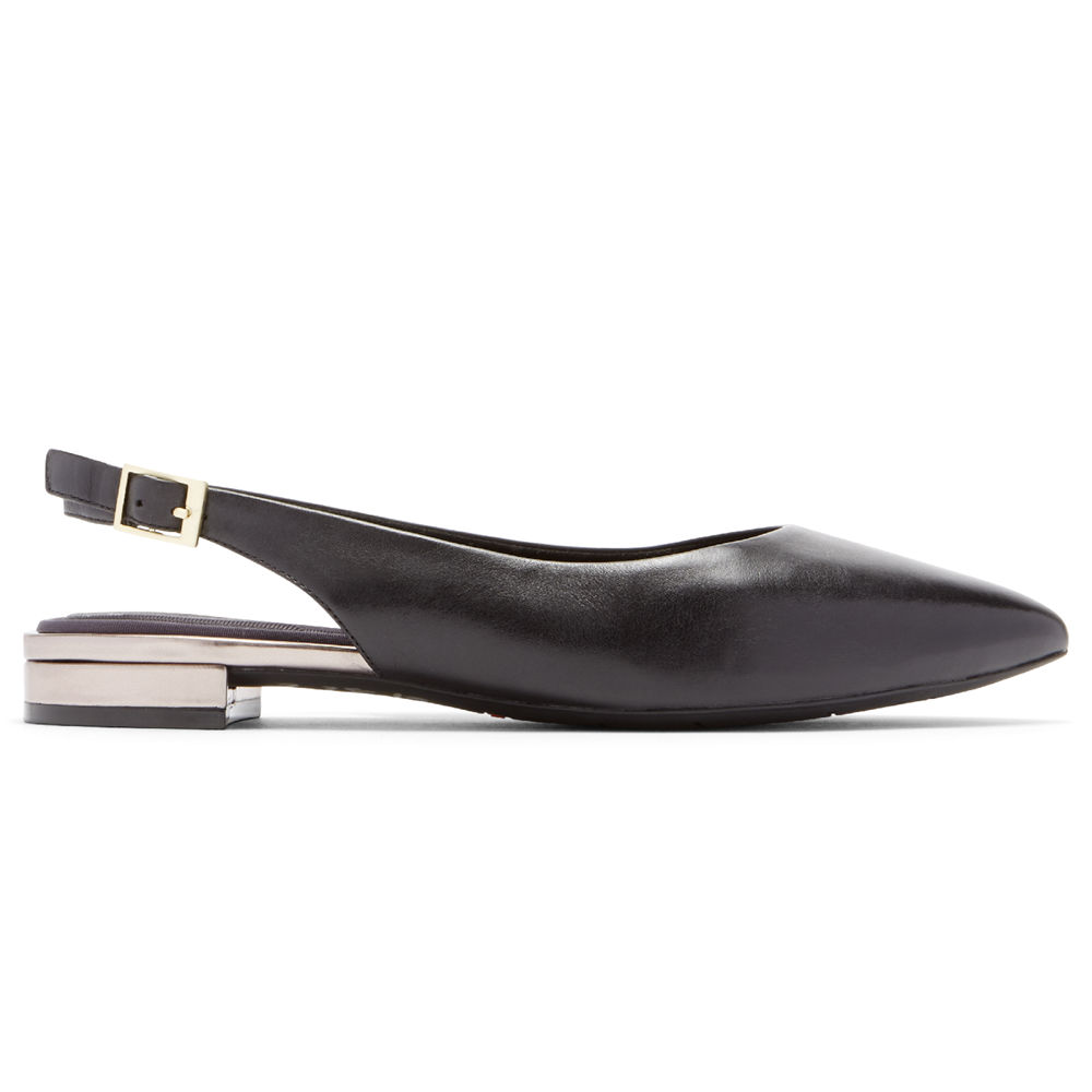 Rockport Slingback Dame Svart - Total Motion Adelyn - HNXV84523